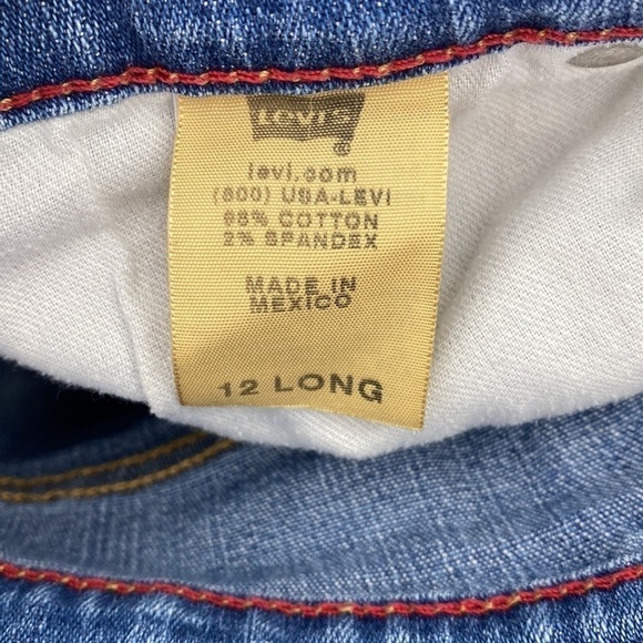 LEVI’S 550 Relaxed Bootcut Jeans Stretchy Casual Size 12 Long Y2K - Picture 9 of 10